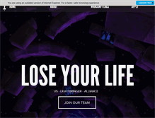 Tablet Screenshot of loseyourlife.com